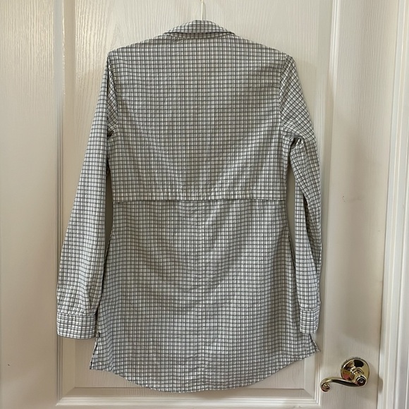 Toad & Co Gray/White Checked Tunic  Size S - Picture 3 of 3